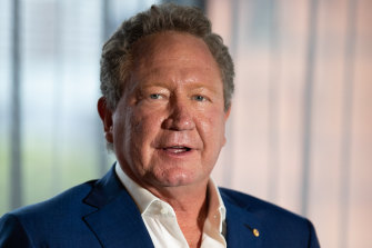 Andrew Forrest has used the Ukraine crisis to argue for Australia to more urgently reach energy independence.