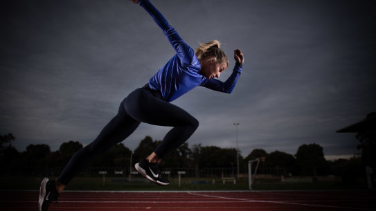 Hana Basic is getting close to the national 100 metres record.