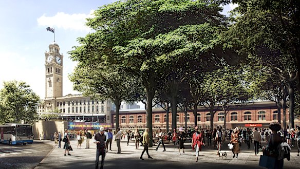 A revamped Railway Square will be connected to a major pedestrian thoroughfare at Central Station.
