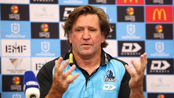 The wooden spoon looms for Titans coach Des Hasler.
