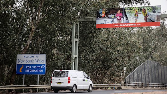 The NSW-Victoria border at Albury-Wodonga has become a flashpoint in the coronavirus recession.