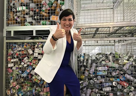 Environment Minister Leeanne Enoch gave Queenslanders the thumbs up in November 2019, when the state surpassed 1 billion recycled containers. Eight months later the scheme has collected 2 billion containers.