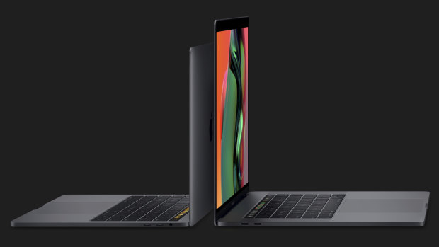 The 2019 MacBook Pros. The 13-inch can now be equipped with a quad-core processor, while the 15-inch can go up to an octa-core.