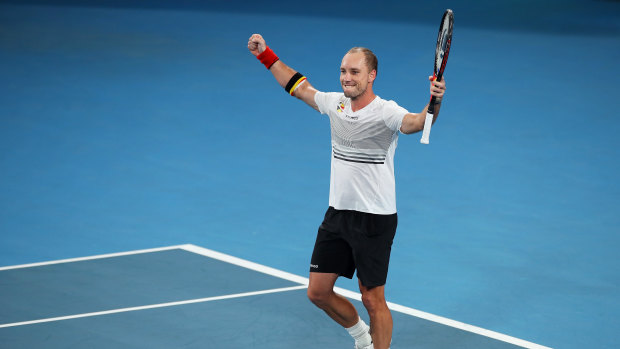 Steve Darcis stunned Cam Norrie in the first match of the tie.