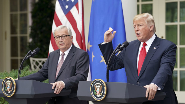 European Commission President Jean-Claude Juncker and Donald Trump are locked in their own trade deal stalemate.