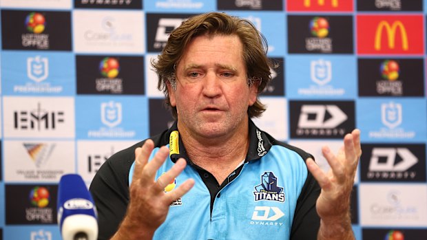The wooden spoon looms for Titans coach Des Hasler.