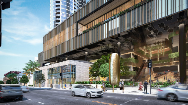 Brisbane artist Lindy Lee’s sculpture Being Swallowed by the Milky Way is set to light up the George Street Atrium at Queen’s Wharf Brisbane.