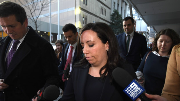 NSW Labor boss Kaila Murnain at the Independent Commission Against Corruption on Wednesday.