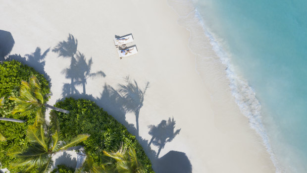 A beach in the Maldives.