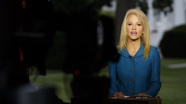 Conway has become the mouthpiece for her boss, often appearing on cable TV to defend his latest statements or decisions.
