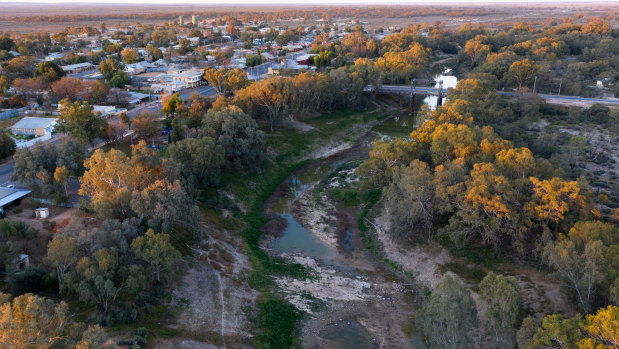 Wilcannia and the Darling River in 2019.