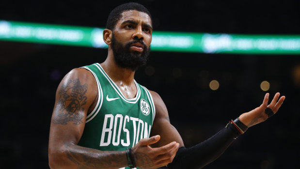 Boston's Kyrie Irving leads the voting in the east.