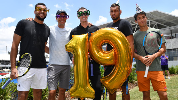 Challengers: Nadal is joined by Jo-Wilfried Tsonga, Andy Murray,  Nick Kyrgios and Kei Nishikori in Brisbane.