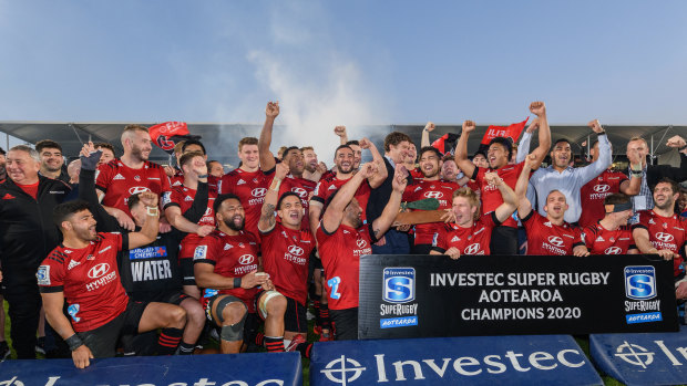 The Crusaders took out last year’s Super Rugby Aotearoa title. 
