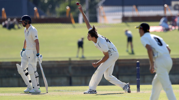 WA youngster Aaron Hardie in action in last year's tour match against England.