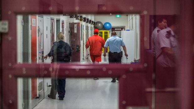 The Olearia Unit at Barwon Prison is the highest security unit in Victoria, and opened last year.