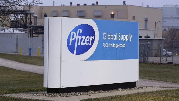 Hope of a nation: The Pfizer Global Supply Kalamazoo manufacturing plant in Portage, Michigan.