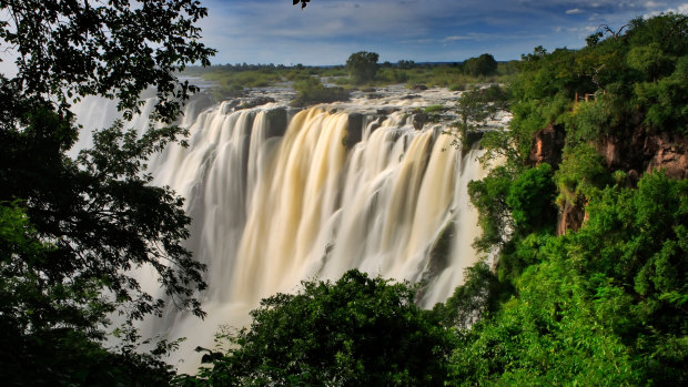 The Victoria Falls when in full flow.
