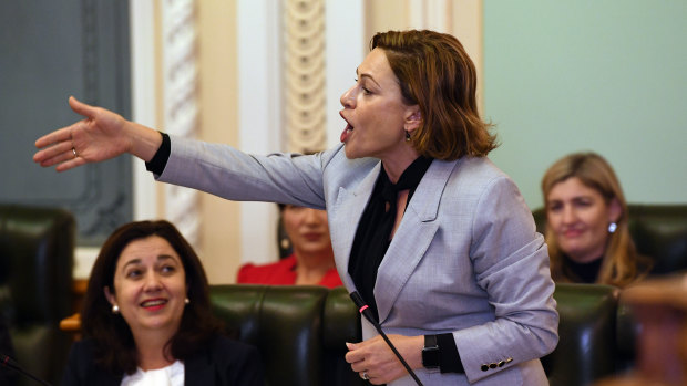 Treasury Jackie Trad has defended the state's debt bill, saying government-owned corporations were using "working debt" and delivering dividends back to government.
