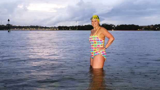 Serena Wells was preparing for a chilly start to Friday, planning to swim to work from North Fremantle in preparation for a swim across the English Channel in September.