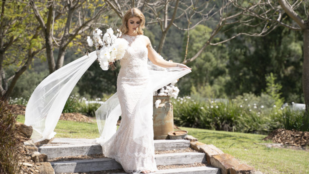WA musician and mental health worker Booka, 31, during her wedding on the new season of Married at First Sight.