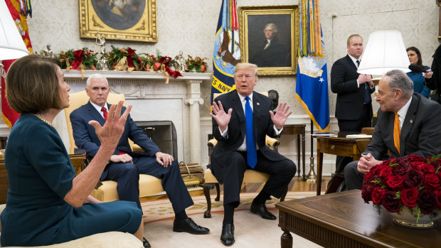 An Oval Office meeting on border security descended into an extraordinary shouting match in December.