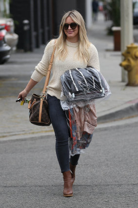 Off to the cleaners ... 'Younger' star Hilary Duff.