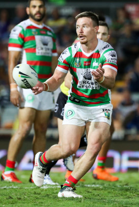 Tip: Peter Wallace has given his nod to  the Rabbitohs' Damien Cook for the hooker role.