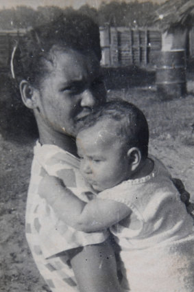 Mary-Anne Bird with her Papuan mother Mary. The interpretation of regulations have been changed in relation to the citizenship of Australians born to mixed marriages in PNG.