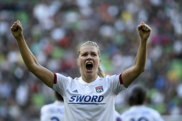Hegerberg starred for Lyon in the UEFA Champion's League final