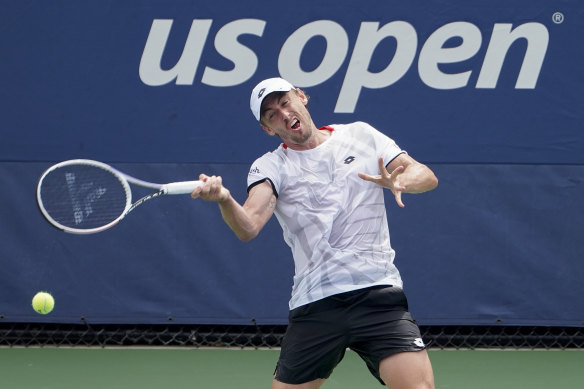 John Millman was no match for Swiss qualifier Henri Laaksonen in the first round of the US Open.