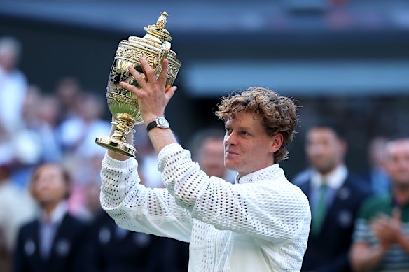 Sinner lost the first set to Alexander Zverev, but came back to win in four.