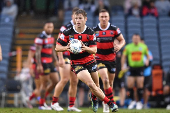 Sam Walker playing for the North Sydney Bears earlier this year.