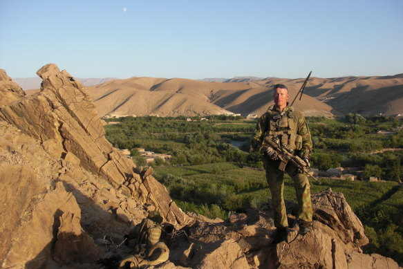 Retired lieutenant colonel Paul Scanlan during his time in the army.