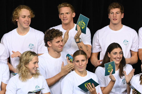 Cody Simpson at the Dolphins Commonwealth Games squad announcement on Sunday