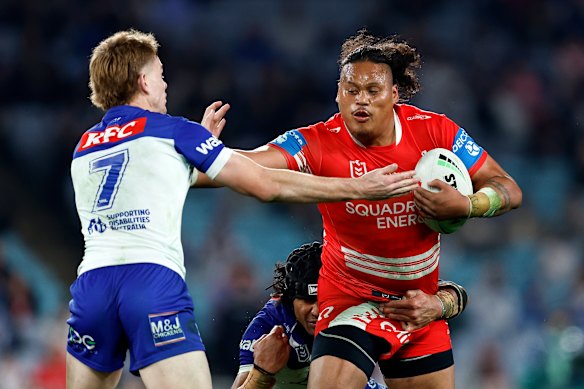 The NRL were satisfied the bunker got it right penalising Luciano Leilua for interfering with a play-the-ball. 