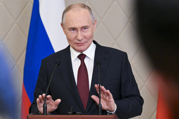 Russian President Vladimir Putin, visiting Kazakhstan, praised Donald Trump as “intelligent” while threatening to turn key targets in Ukraine to “dust”. 