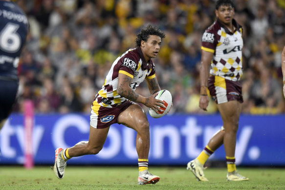 Tristan Sailor returned to the Brisbane Broncos side to take on the North Queensland Cowboys.