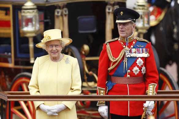 Queen Elizabeth II and Prince Philip in June 2012.