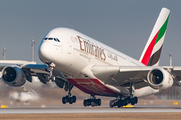 Emirates has the world’s largest fleet of Airbus A380 superjumbos.