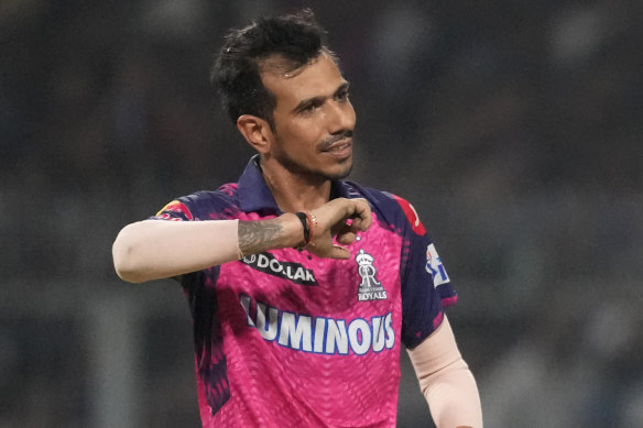 Yuzvendra Chahal surpassed Dwayne Bravo as the tournament’s all-time leading wicket-taker.