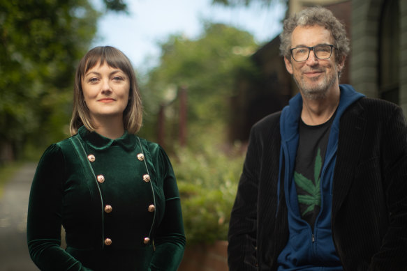 Rachel Payne and David Ettershank, members of the Legalise Cannabis Party.