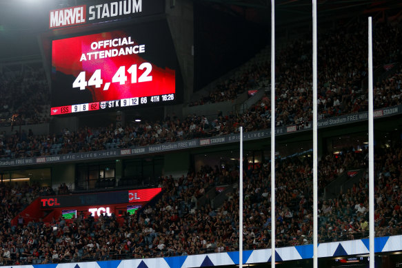 Marvel Stadium has hosted one AFLW match for premiership points