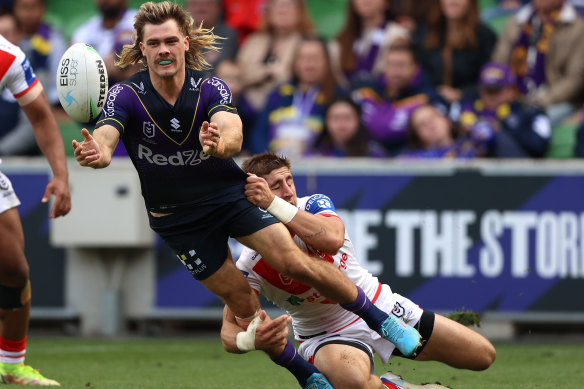 Ryan Papenhuyzen gets a pass away but was later injured.