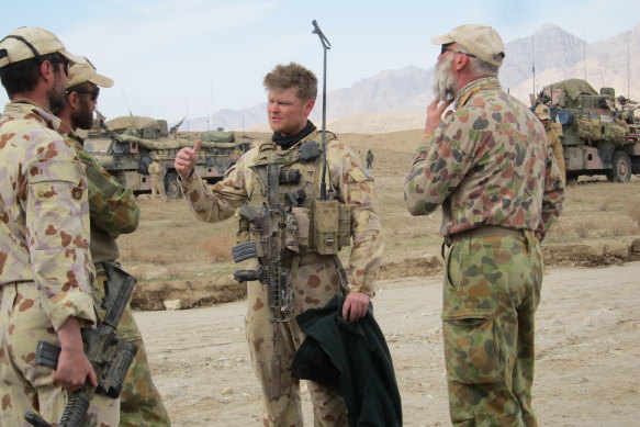 Captain Keith Wolahan in Kandahar, Afghanistan, in February 2010.  