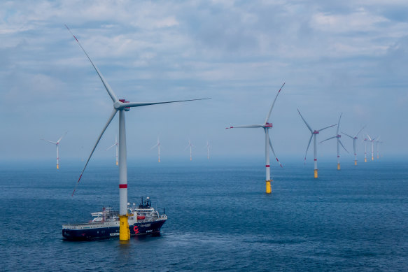 The Veja Mate offshore wind farm in Germany.