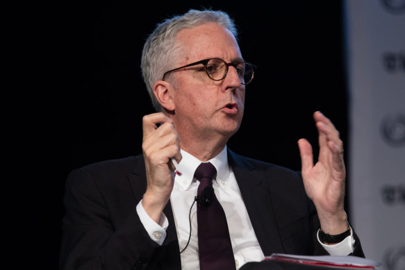 Mark Scott hosting a panel discussion at The Sydney Morning Herald Schools Summit.