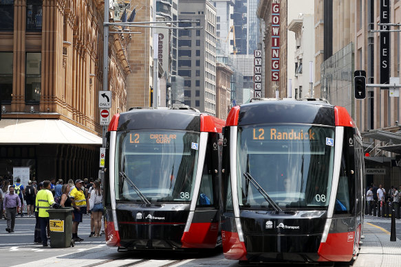 Sydney's new light rail is facing its first Monday morning test. 