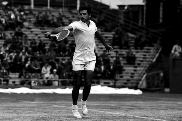 Ashley Cooper at the Australian Open in 1958.