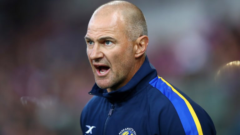 The only way is up: Parramatta coach Brad Arthur.